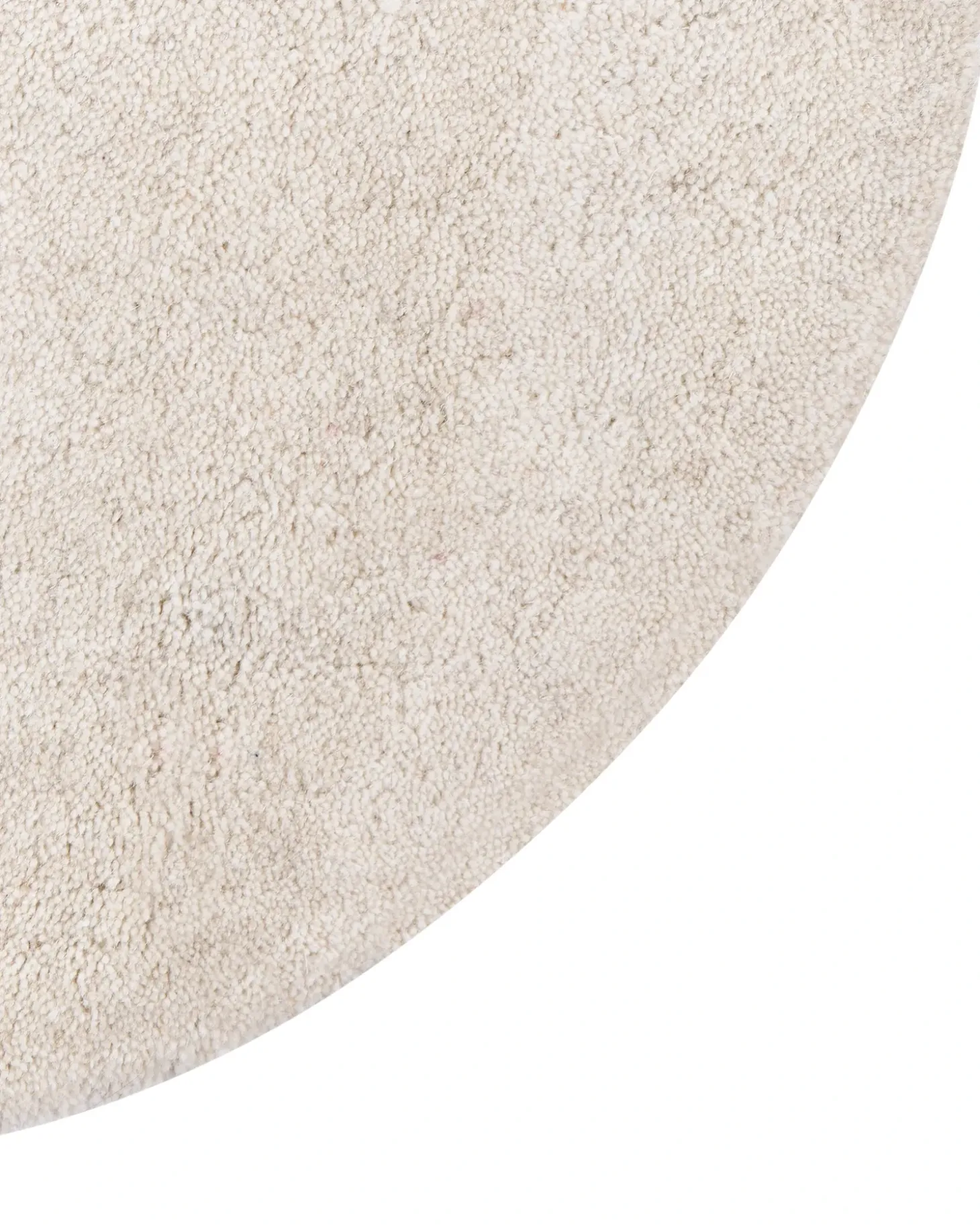 Gulvtæppe KOKKINI Lys Beige ø 140 cm Uld
