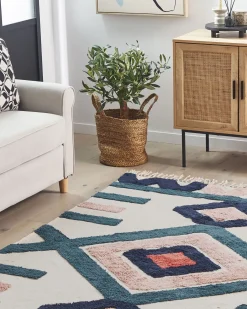 Gulvtæppe KOZLU Multifarvet 160 x 230 cm Bomuld