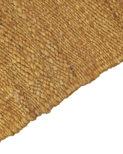 Gulvtæppe LUNIA Sennepsgul 80 x 150 cm Jute