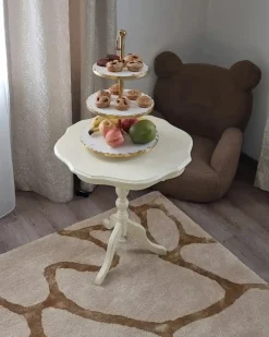 Gulvtæppe MAKOLA Beige 160 x 230 cm Viskose