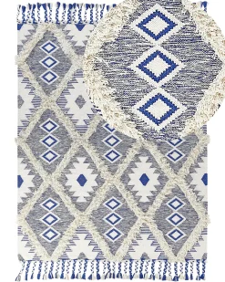 Gulvtæppe MANAVGAT Lys Beige 140 x 200 cm Bomuld