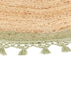 Gulvtæppe MARTS Grøn ø 140 cm Jute