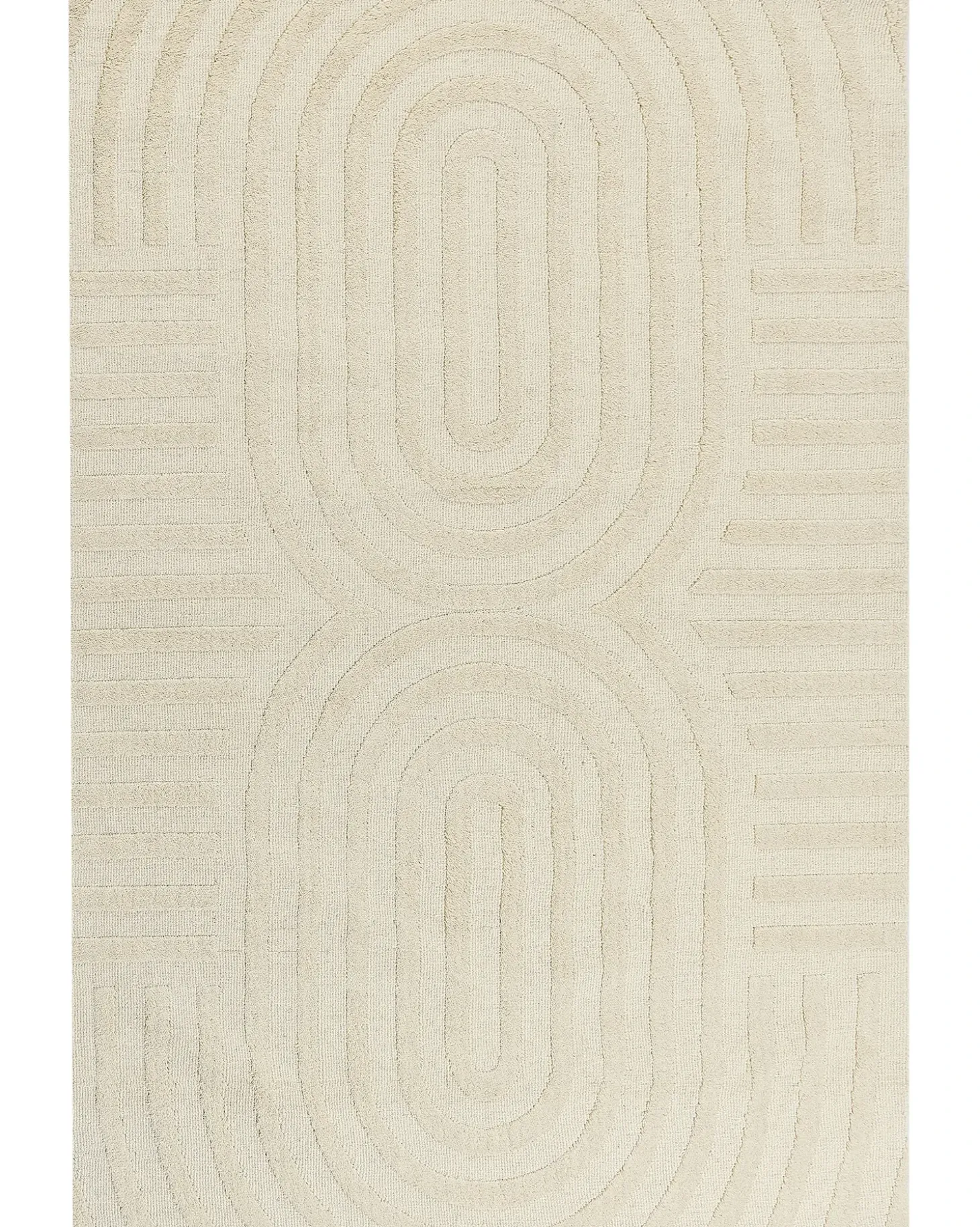 Gulvtæppe MASTUNG Beige 200 x 300 cm Uld