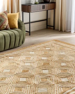 Gulvtæppe MENGEN Beige 200 x 300 cm Jute