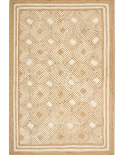 Gulvtæppe MENGEN Beige 200 x 300 cm Jute