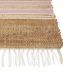 Gulvtæppe MIRZA Pastellrosa 160 x 230 cm Jute