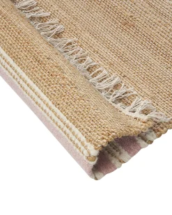 Gulvtæppe MIRZA Pastellrosa 160 x 230 cm Jute