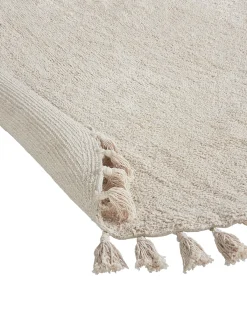 Gulvtæppe MITSOBI Beige ø 120 cm Bomuld