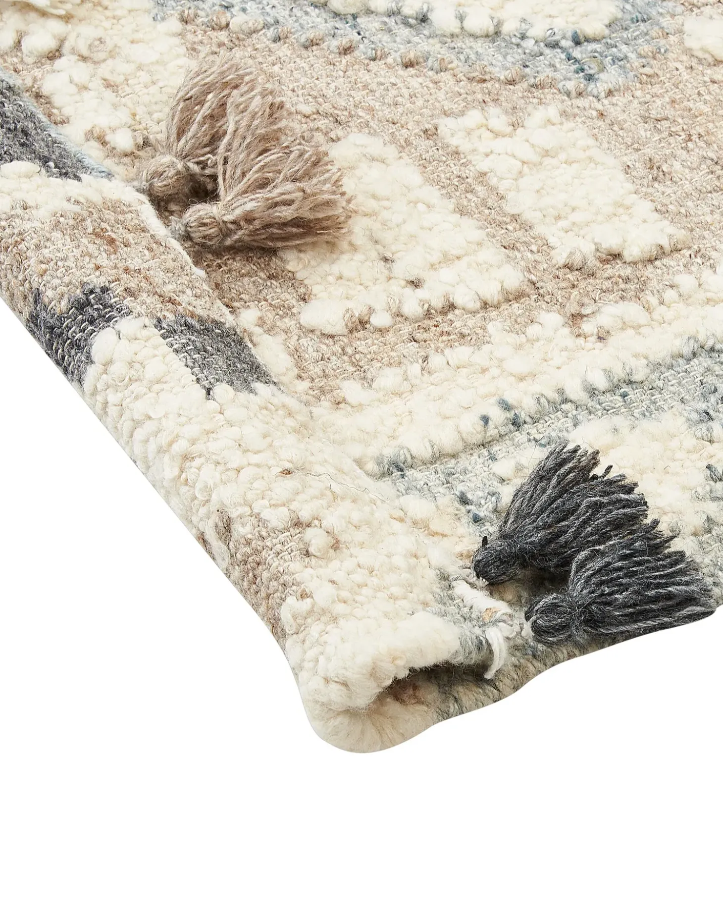 Gulvtæppe MRGAVET Beige 200 x 300 cm Uld Kelim