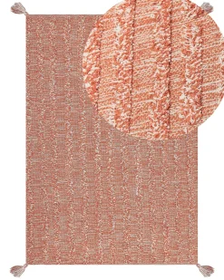 Gulvtæppe MUGLA Orange 160 x 230 cm Bomuld