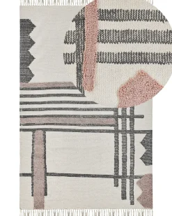 Gulvtæppe MURADIYE Beige 160 x 230 cm Bomuld