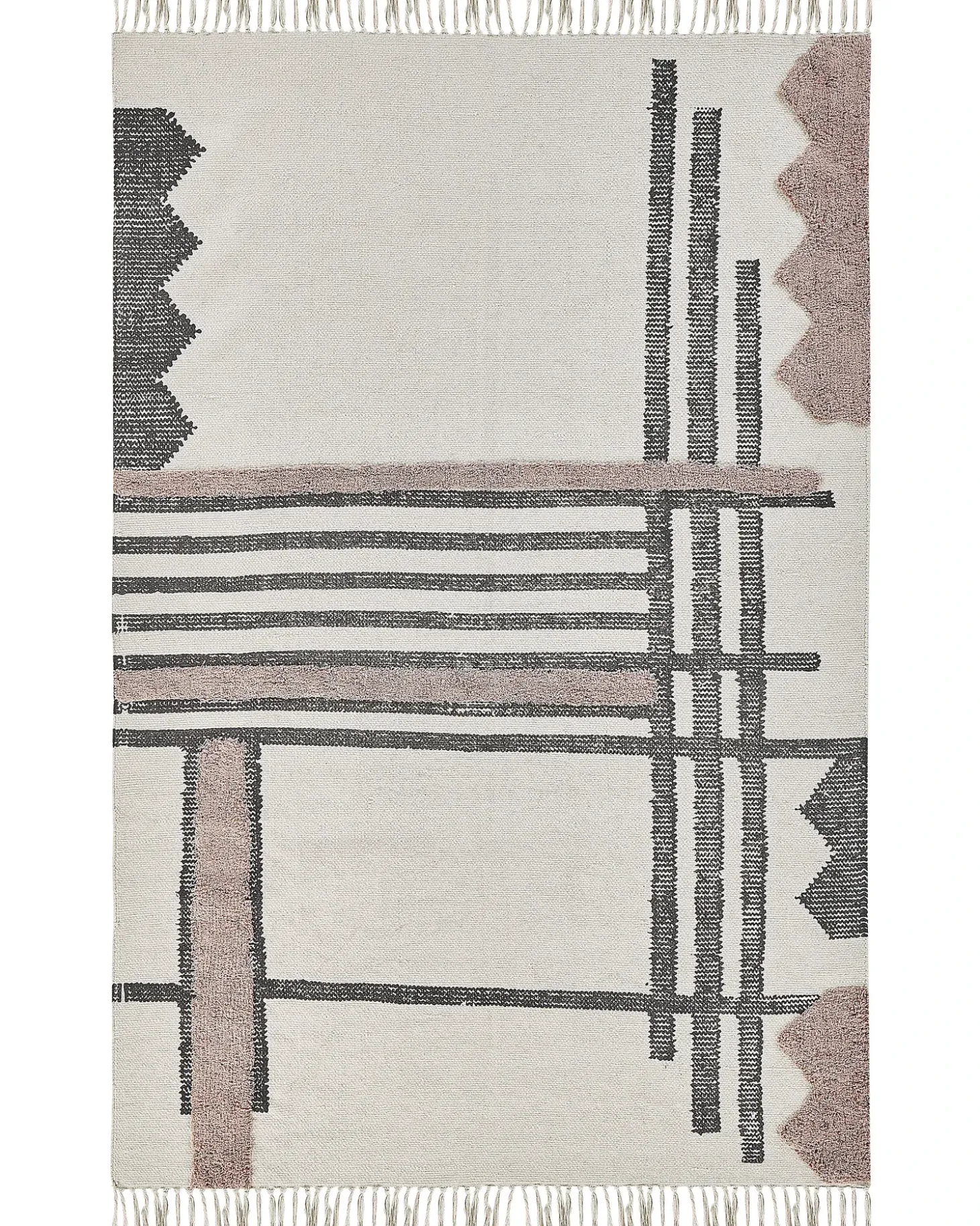Gulvtæppe MURADIYE Beige 160 x 230 cm Bomuld