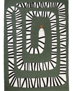 Gulvtæppe OKAPI Mørkegrøn 160 x 230 cm