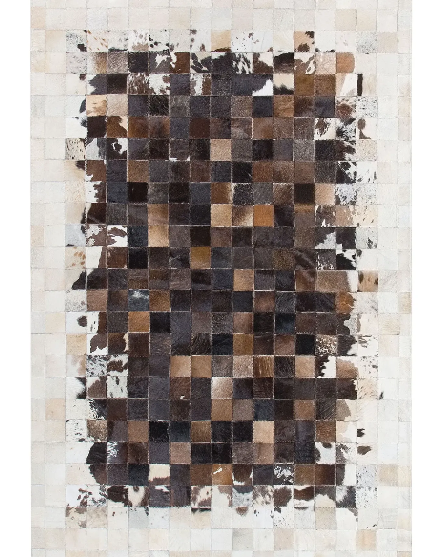 Gulvtæppe OKCULU Brun 140 x 200 cm Ægte læder