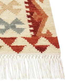 Gulvtæppe OSHAKAN Multifarvet 160 x 230 cm Uld Kelim