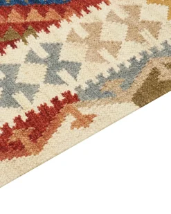 Gulvtæppe OSHAKAN Multifarvet 160 x 230 cm Uld Kelim
