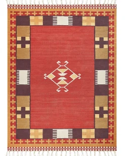 Gulvtæppe PARAKAR Multifarvet 160 x 230 cm Bomuld Kelim