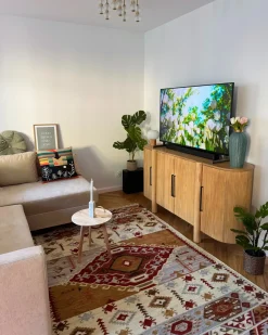 Gulvtæppe PROSHYAN Multifarvet 160 x 230 cm Uld Kelim