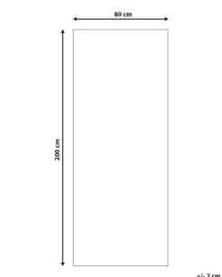 Gulvtæppe SAIKHEDA Hvid 80 x 200 cm