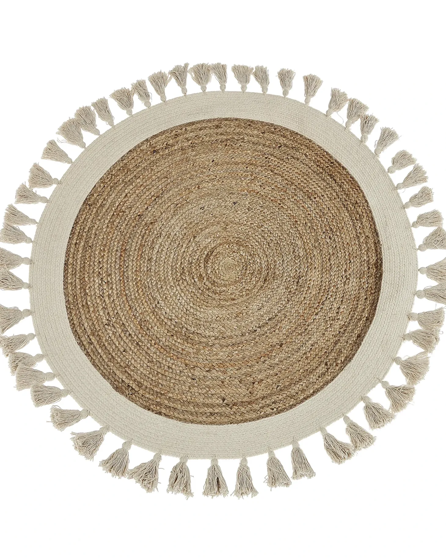 Gulvtæppe SAMSUN Beige ø 120 cm Jute