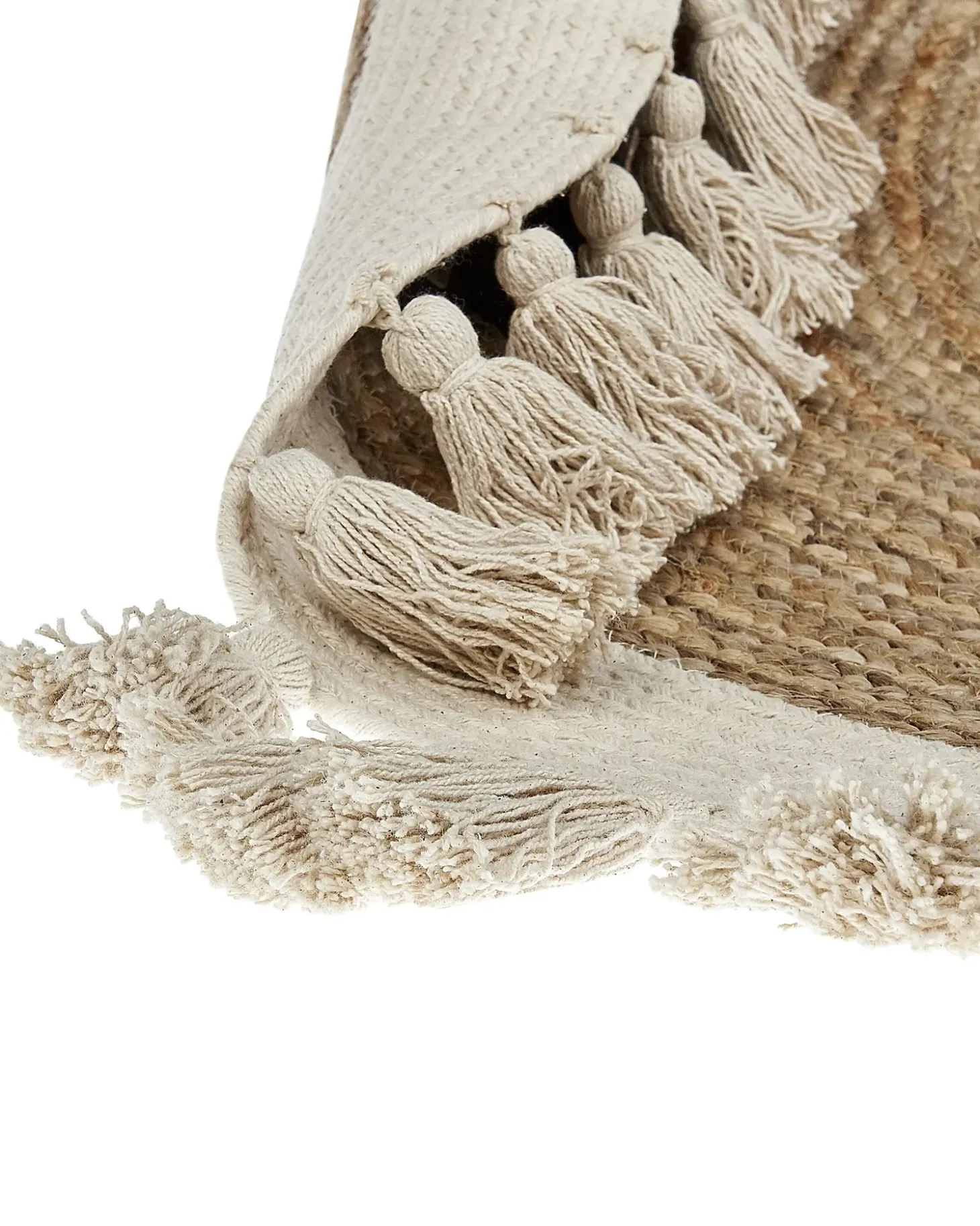 Gulvtæppe SAMSUN Beige ø 120 cm Jute