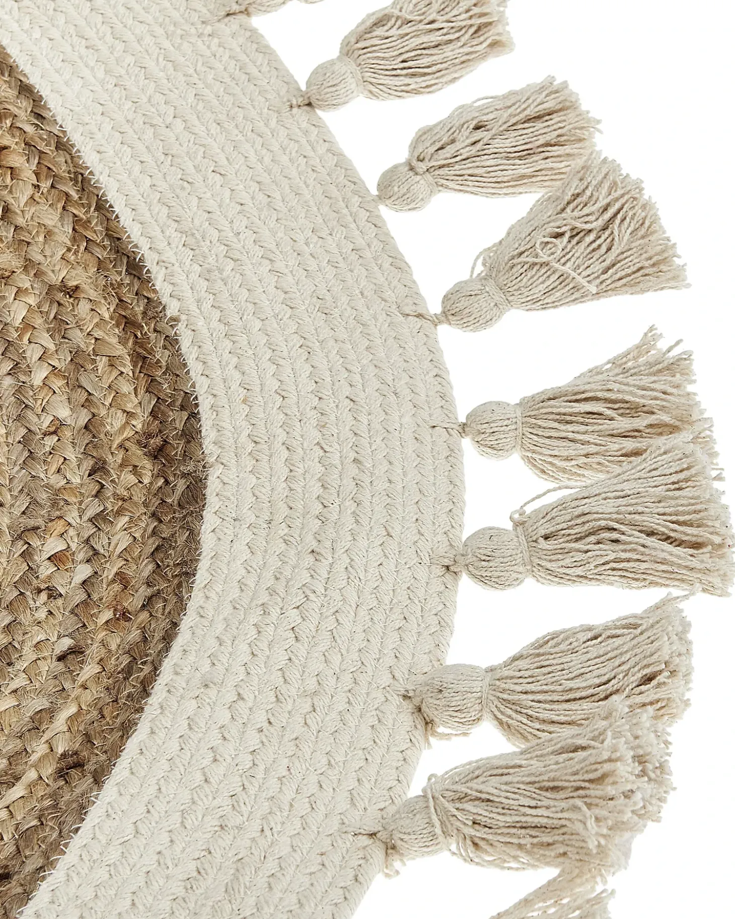 Gulvtæppe SAMSUN Beige ø 120 cm Jute