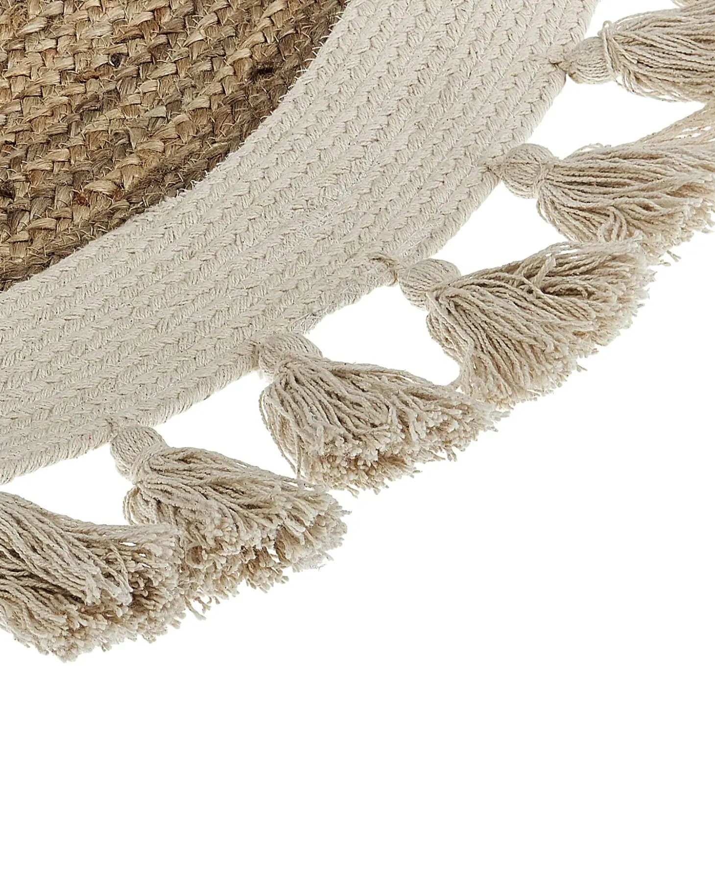 Gulvtæppe SAMSUN Beige ø 120 cm Jute