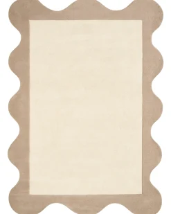 Gulvtæppe SANGHAR Beige 160 x 230 cm Uld