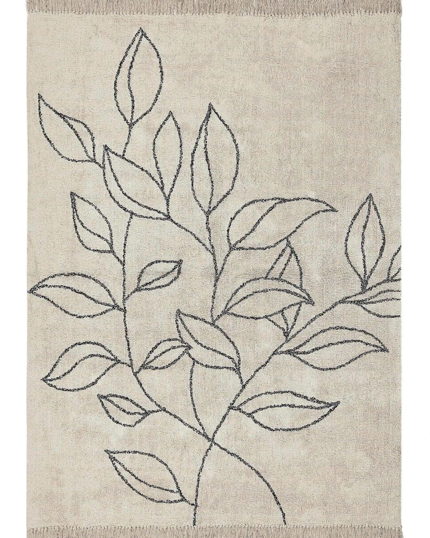 Gulvtæppe SAZLI Beige 160 x 230 cm Bomuld