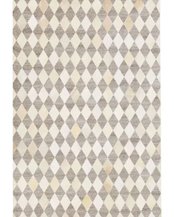 Gulvtæppe SESLICE Beige 160 x 230 cm Ægte læder