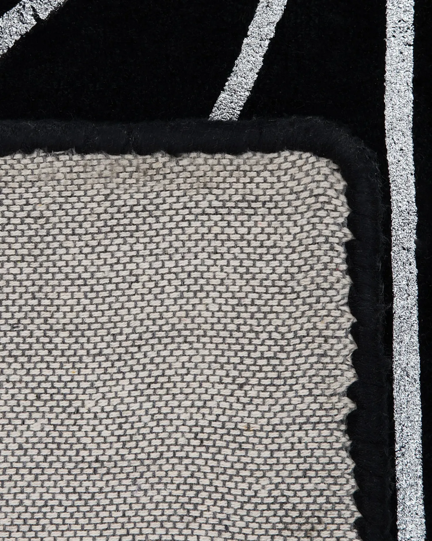 Gulvtæppe SIBEL Sort 160 x 230 cm Viskose