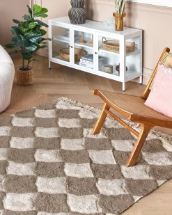 Gulvtæppe SINOP Beige 160 x 230 cm Bomuld