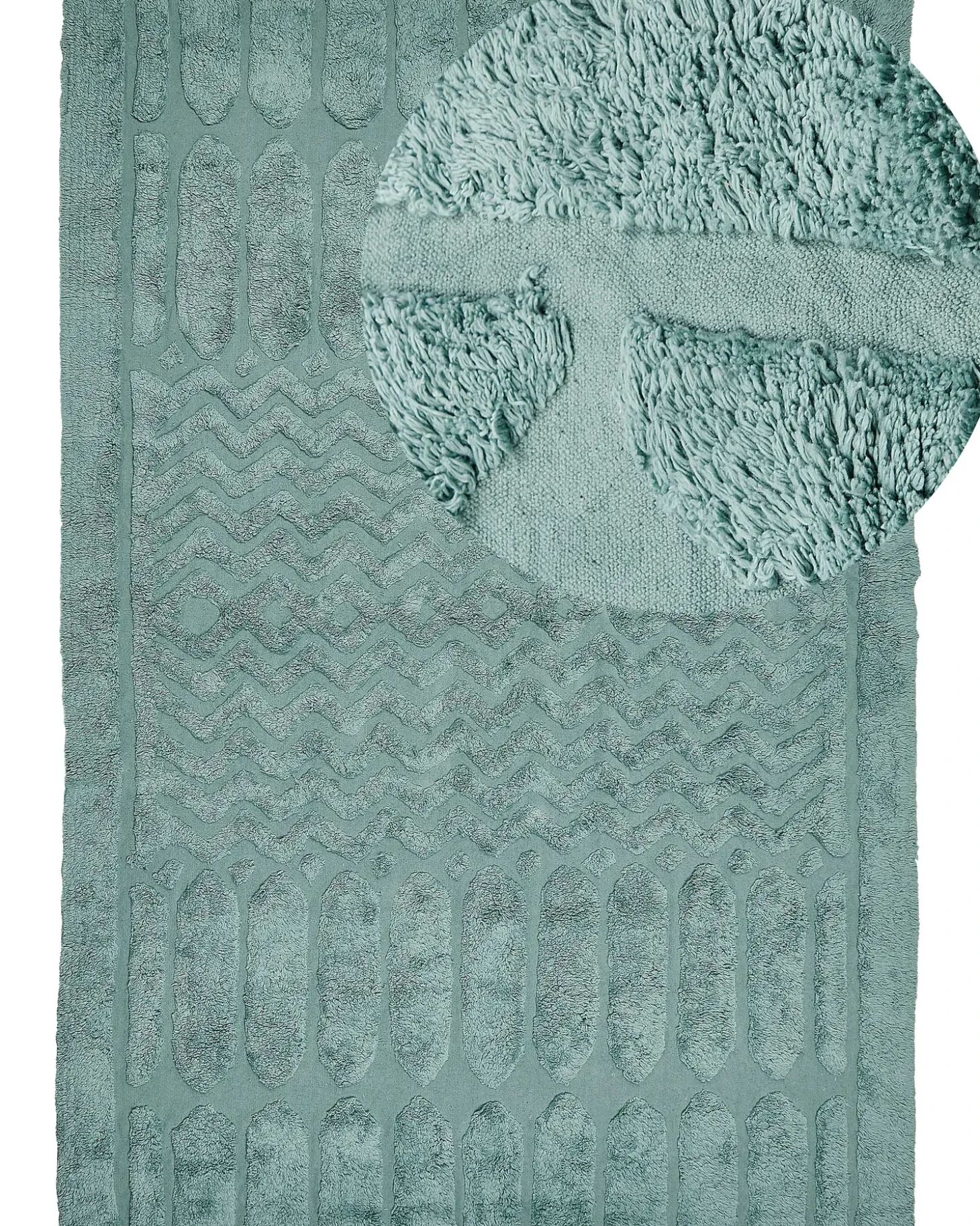 Gulvtæppe SIRNAK Mintgrøn 160 x 230 cm Bomuld