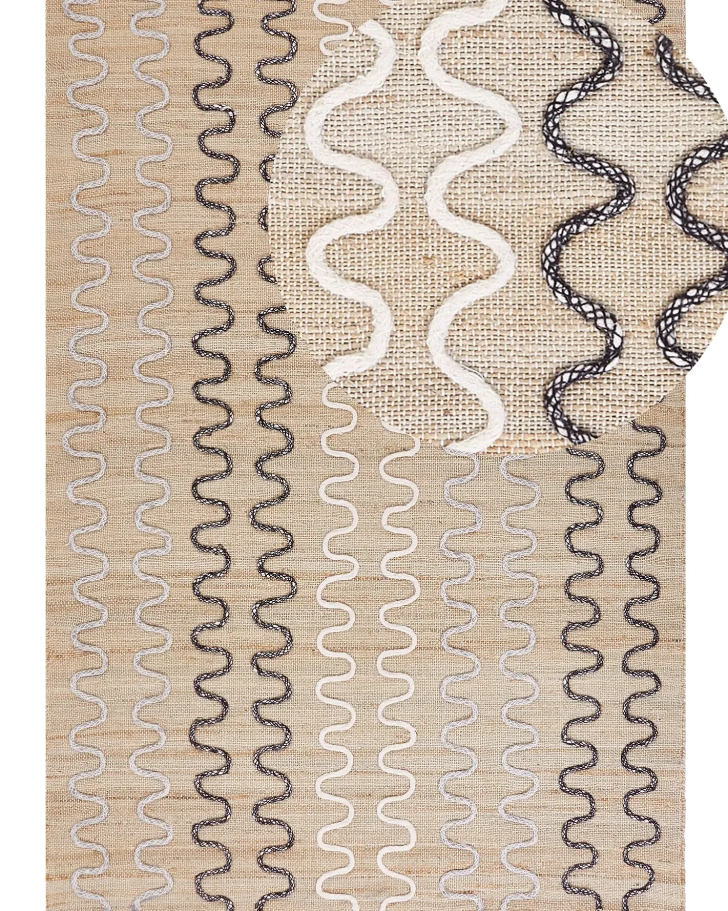 Gulvtæppe SOGUT Beige 160 x 230 cm Jute