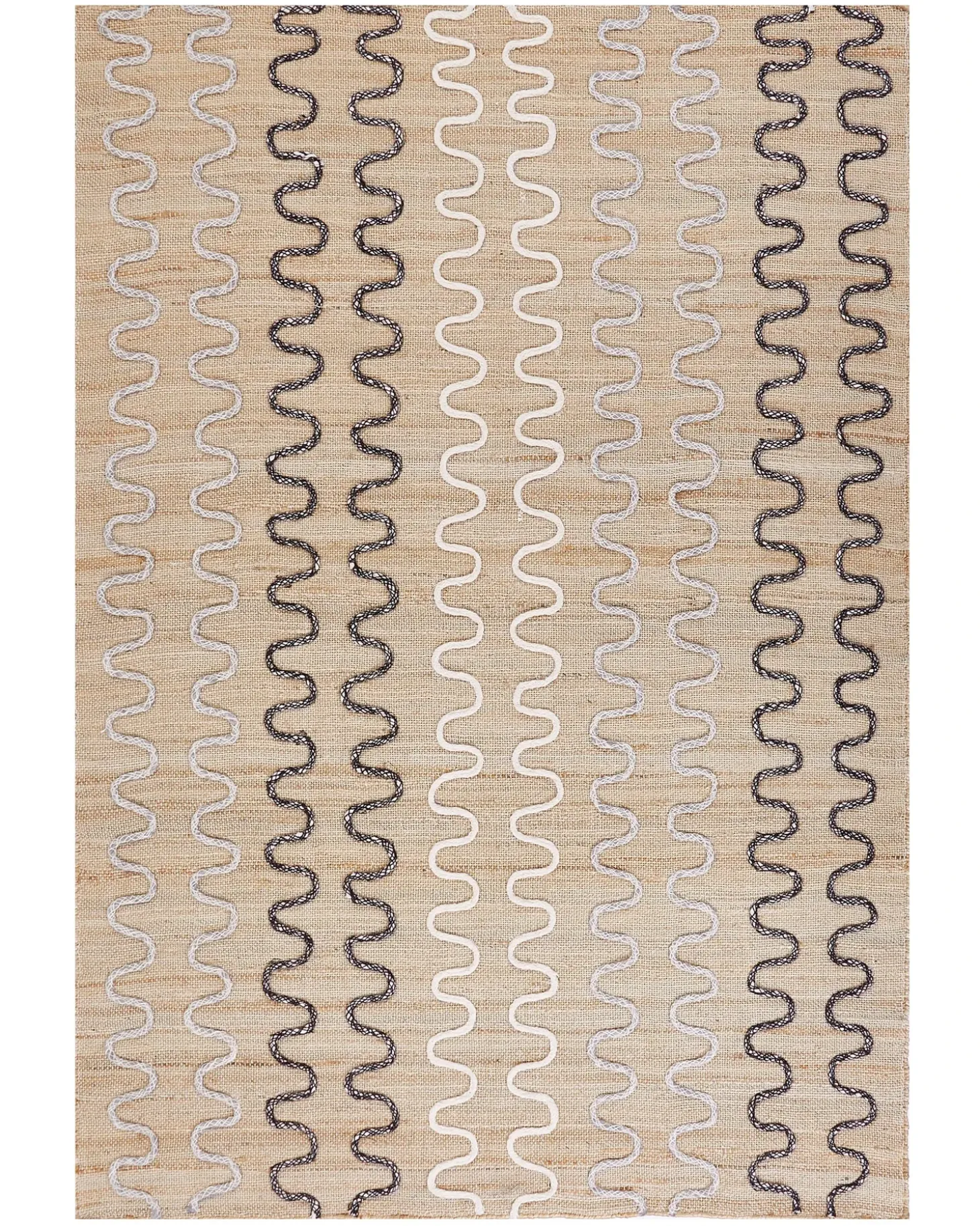 Gulvtæppe SOGUT Beige 140 x 200 cm Jute
