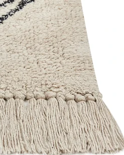Gulvtæppe SOMEK Beige 160 x 230 cm Bomuld