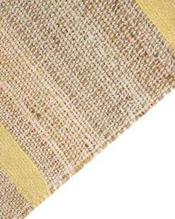 Gulvtæppe TALPUR Gul 80 x 300 cm Jute