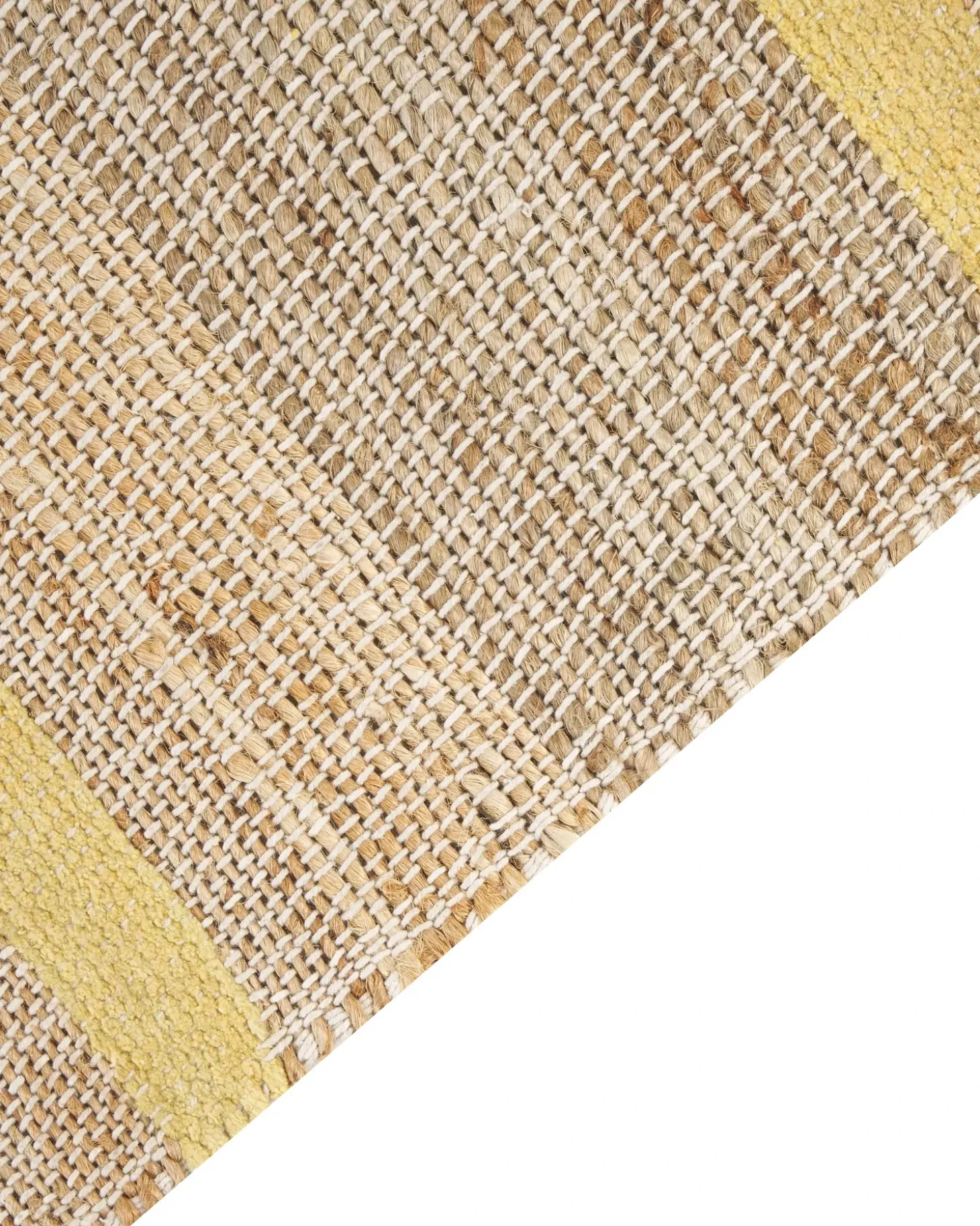Gulvtæppe TALPUR Gul 80 x 300 cm Jute