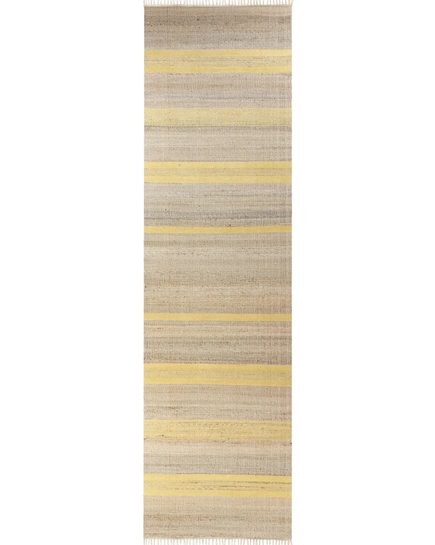 Gulvtæppe TALPUR Gul 80 x 300 cm Jute