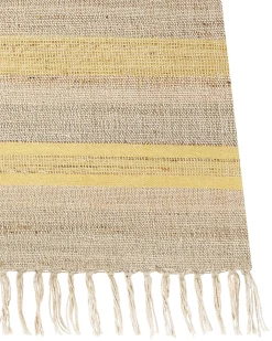 Gulvtæppe TALPUR Gul 80 x 300 cm Jute