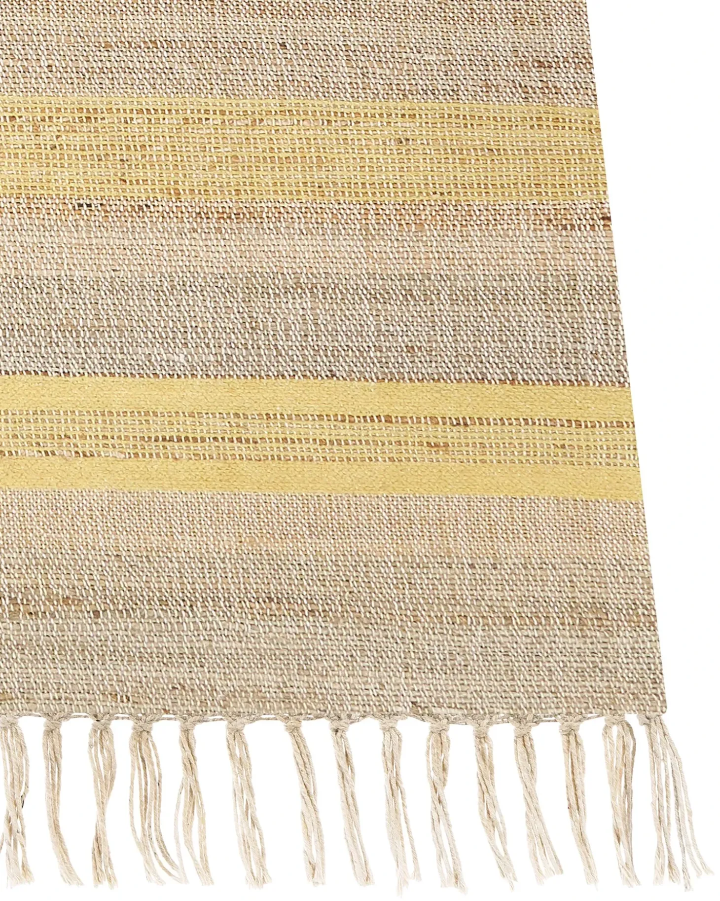Gulvtæppe TALPUR Gul 80 x 300 cm Jute