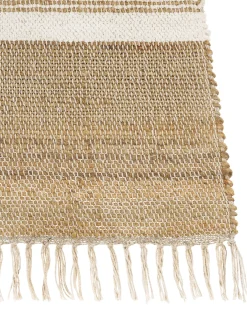 Gulvtæppe TALPUR Hvid 160 x 230 cm Jute