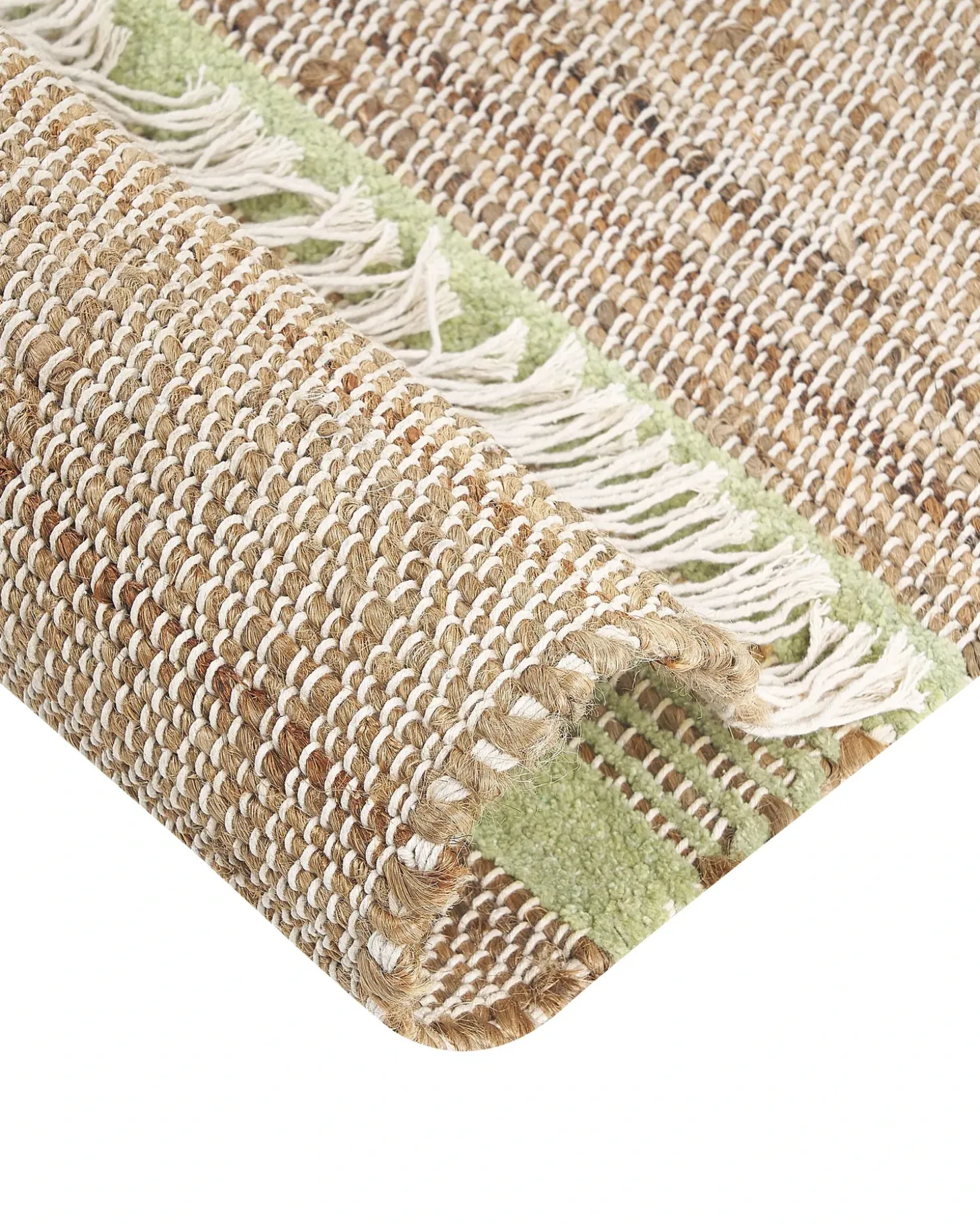 Gulvtæppe TALPUR Lysegrøn 160 x 230 cm Jute