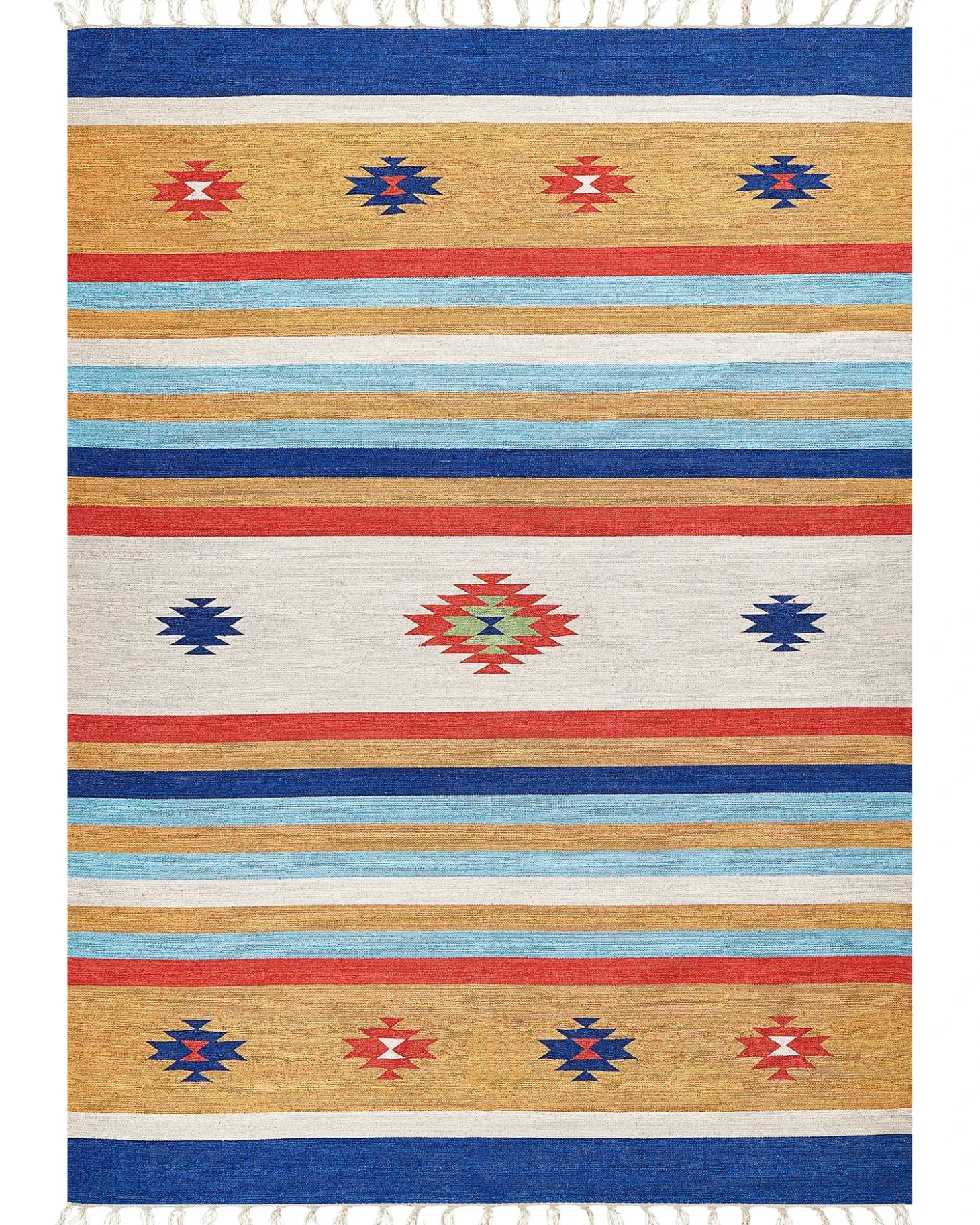 Gulvtæppe TARONIK Multifarvet 200 x 300 cm Bomuld Kelim
