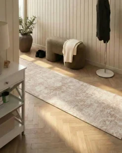 Gulvtæppe TARSUS Beige 80 x 300 cm