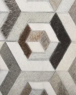 Gulvtæppe TAVAK Beige 160 x 230 cm Ægte læder