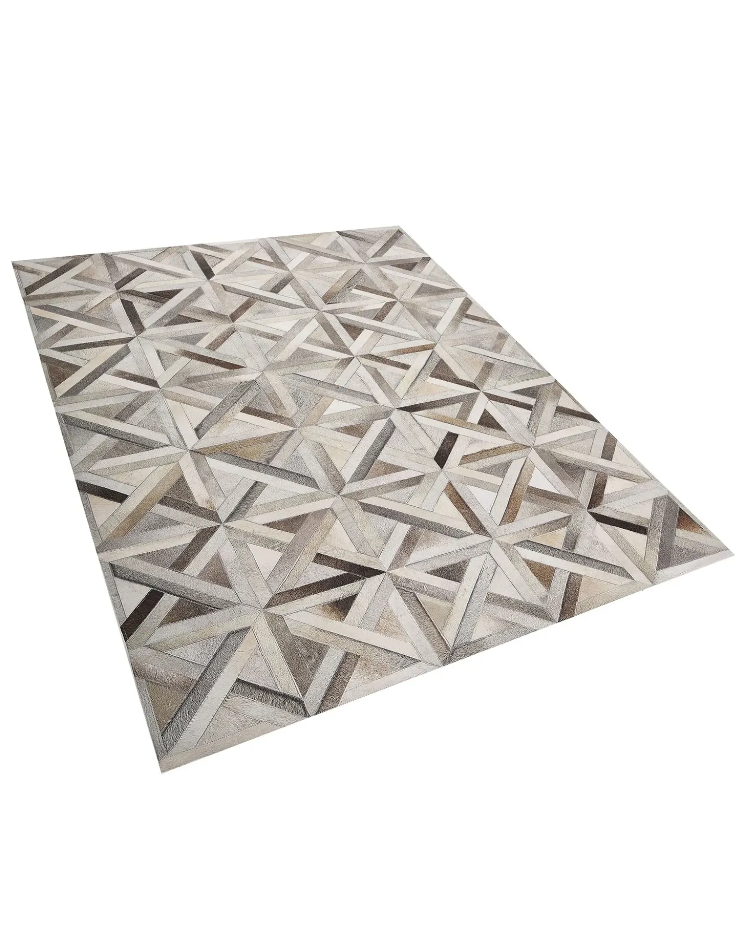 Gulvtæppe TAYTAN Beige 140 x 200 cm Ægte læder