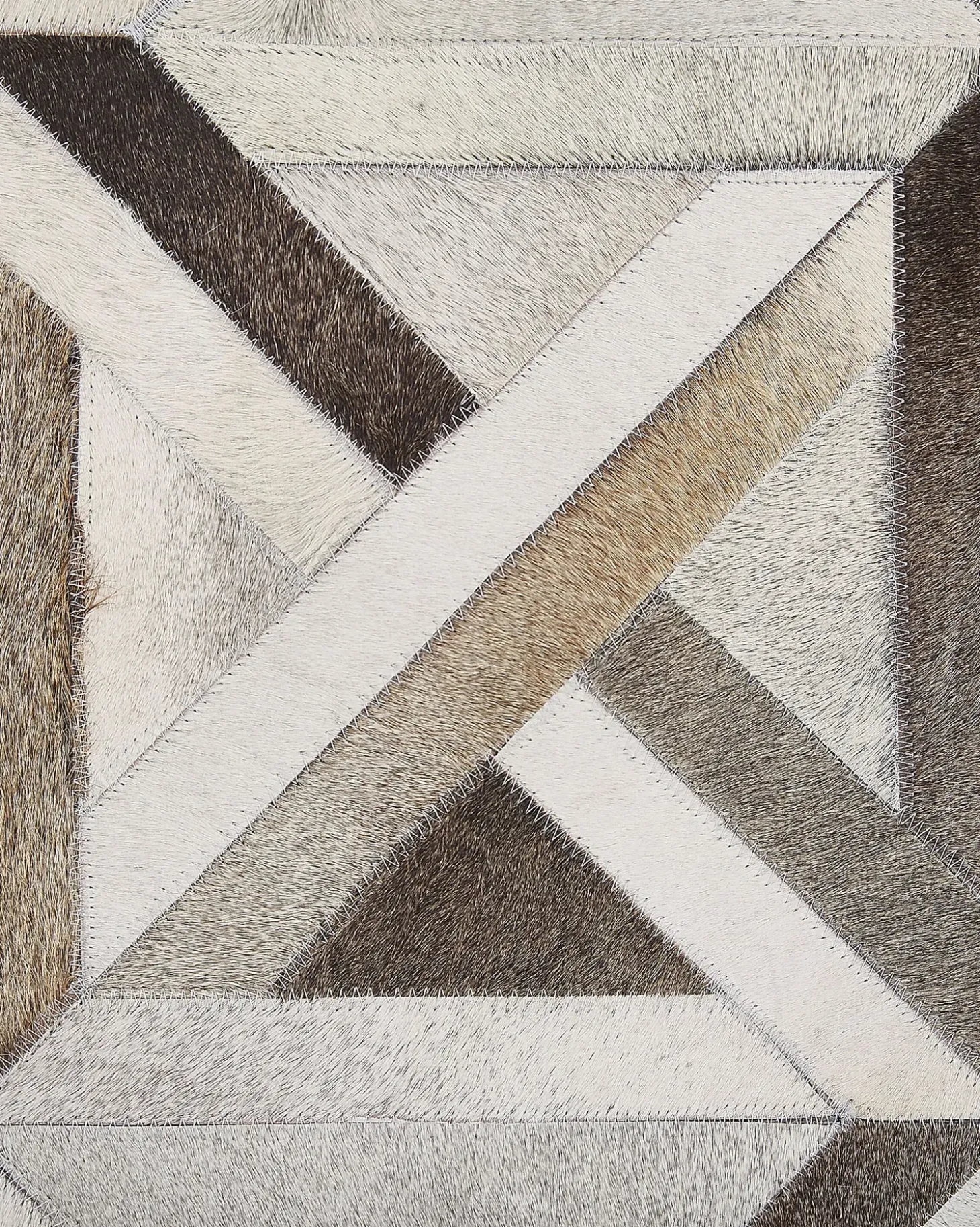 Gulvtæppe TAYTAN Beige 140 x 200 cm Ægte læder