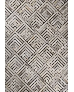 Gulvtæppe TEKIR Beige 140 x 200 cm Ægte læder