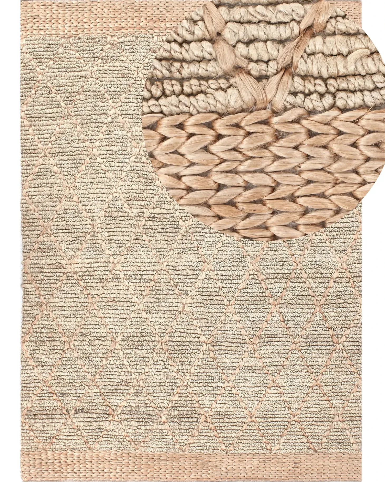 Gulvtæppe TELLIKAYA Beige 160 x 230 cm Jute